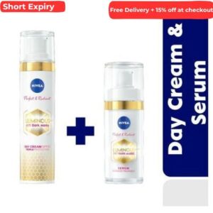 NIVEA Perfect & Radiant Luminous630 Anti Dark Marks Serum 30ml & Anti Dark Marks Day Cream SPF50 (bundle Pack)