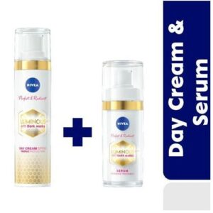NIVEA Perfect & Radiant Luminous630 Anti Dark Marks Serum 30ml & Anti Dark Marks Day Cream SPF50 (bundle Pack)