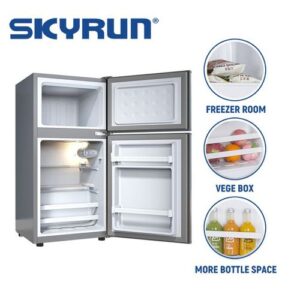 Skyrun 70 Litres Double Door Top Mount Fridge (BCD-85HC) - Starry Night Black