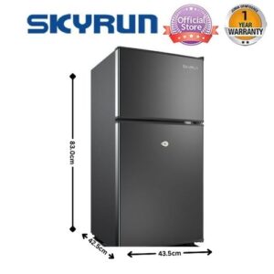 Skyrun 70 Litres Double Door Top Mount Fridge (BCD-85HC) - Starry Night Black