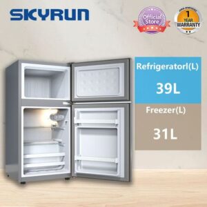Skyrun 70 Litres Double Door Top Mount Fridge (BCD-85HC) - Starry Night Black