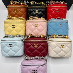 Chanel Quilted Mini Vanity Case — Timeless Elegance in Mini Form