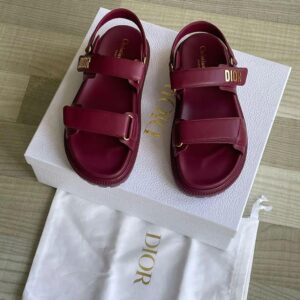 DIOR SANDALS (wine)