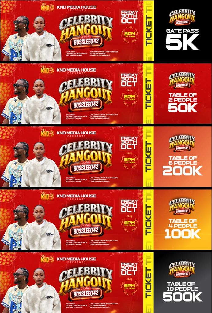 Tickets to Celebrity Hangout
